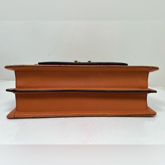 MCM Visetos Medium Patricia Pocket Satchel Cognac - Picture 6 of 13